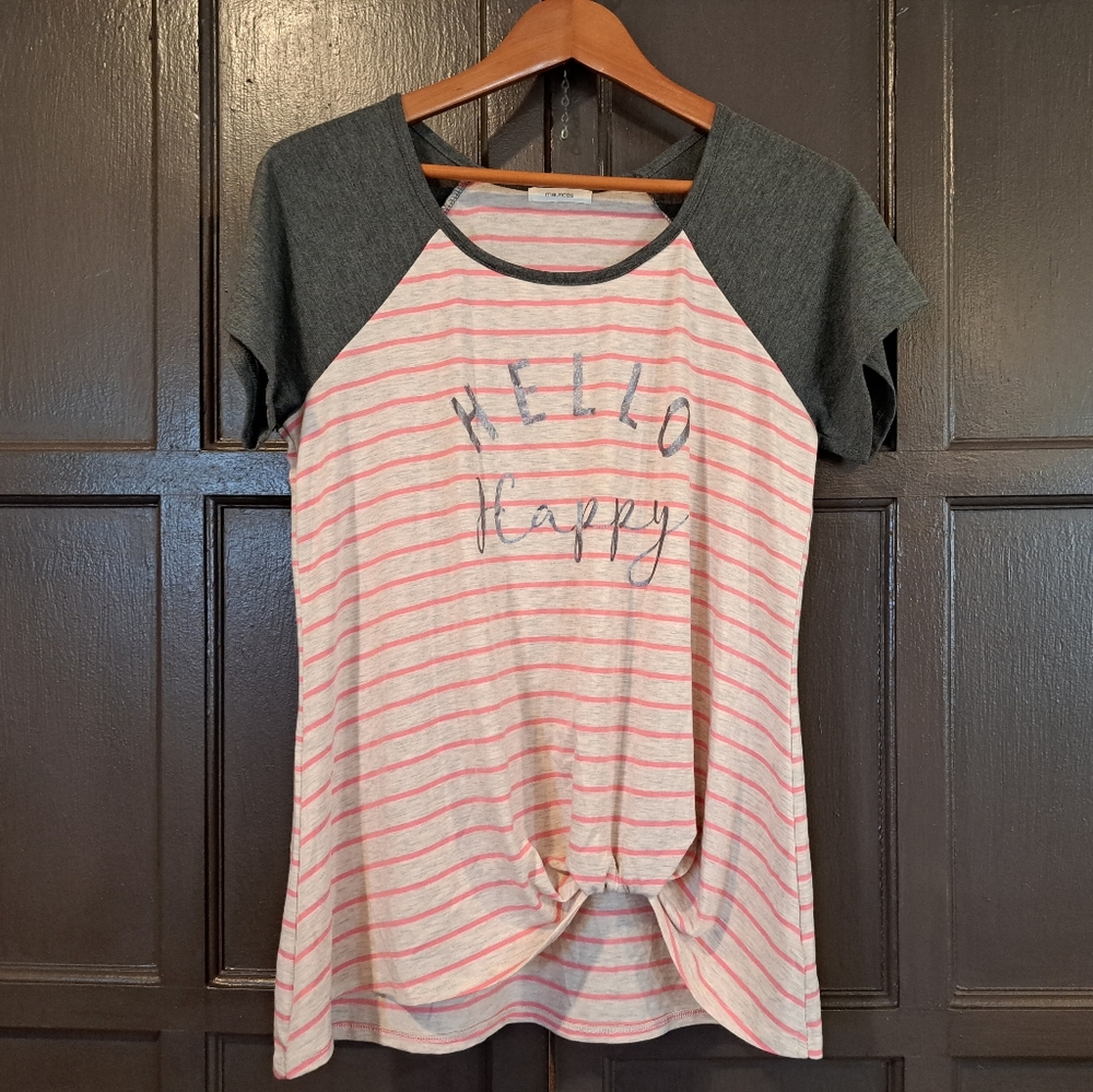 Maurices hello happy ladies blouse